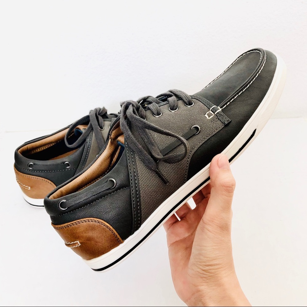 SOLD⚡️HP💘SONOMA⚡️Grey/Brown Men Sport Boat Shoes_8M - Picture 1 of 9
